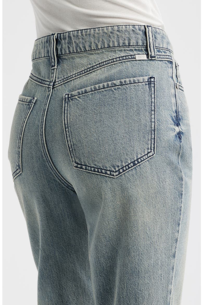 High Waist Baggy Straight Leg Jeans, Alternate, color, EMMY