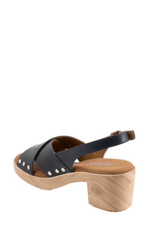 Softwalk ® Florence Slingback Platform Sandal In Navy