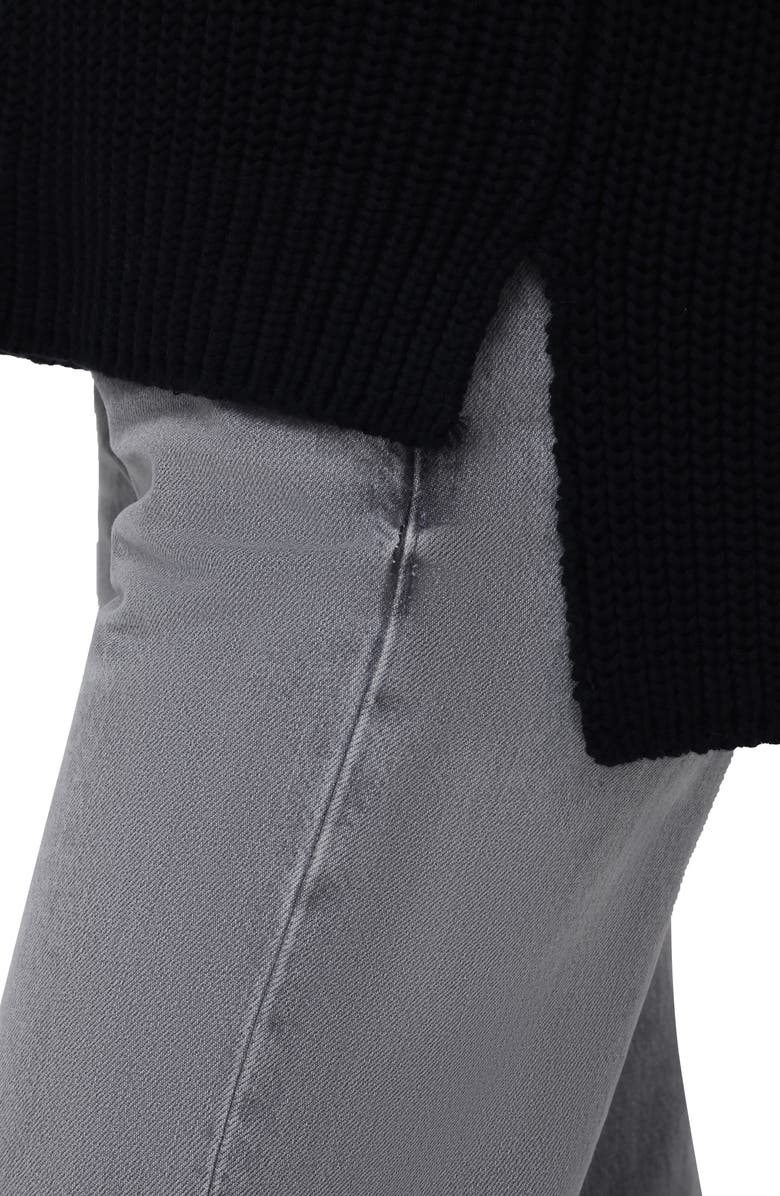 525 america Stella Cotton Turtleneck Sweater, Alternate, color, Black