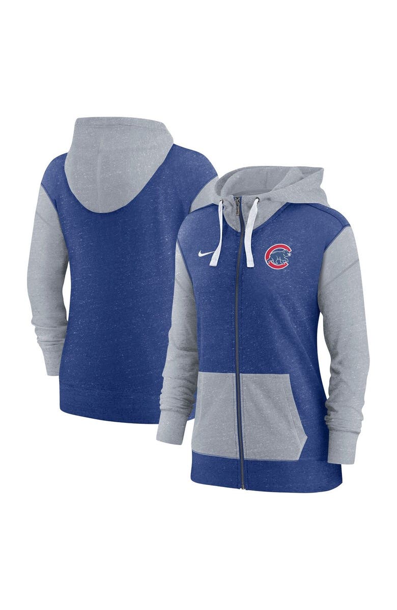 Nike Women's Nike Royal Chicago Cubs Full-Zip Hoodie, Main, color, Royal