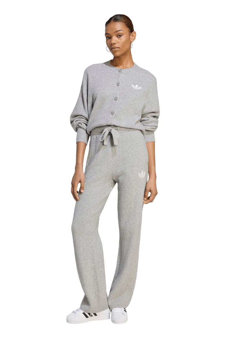 Essentials Wide Leg Knit Pants, Alternate, color, MEDIUM GREY HEATHER