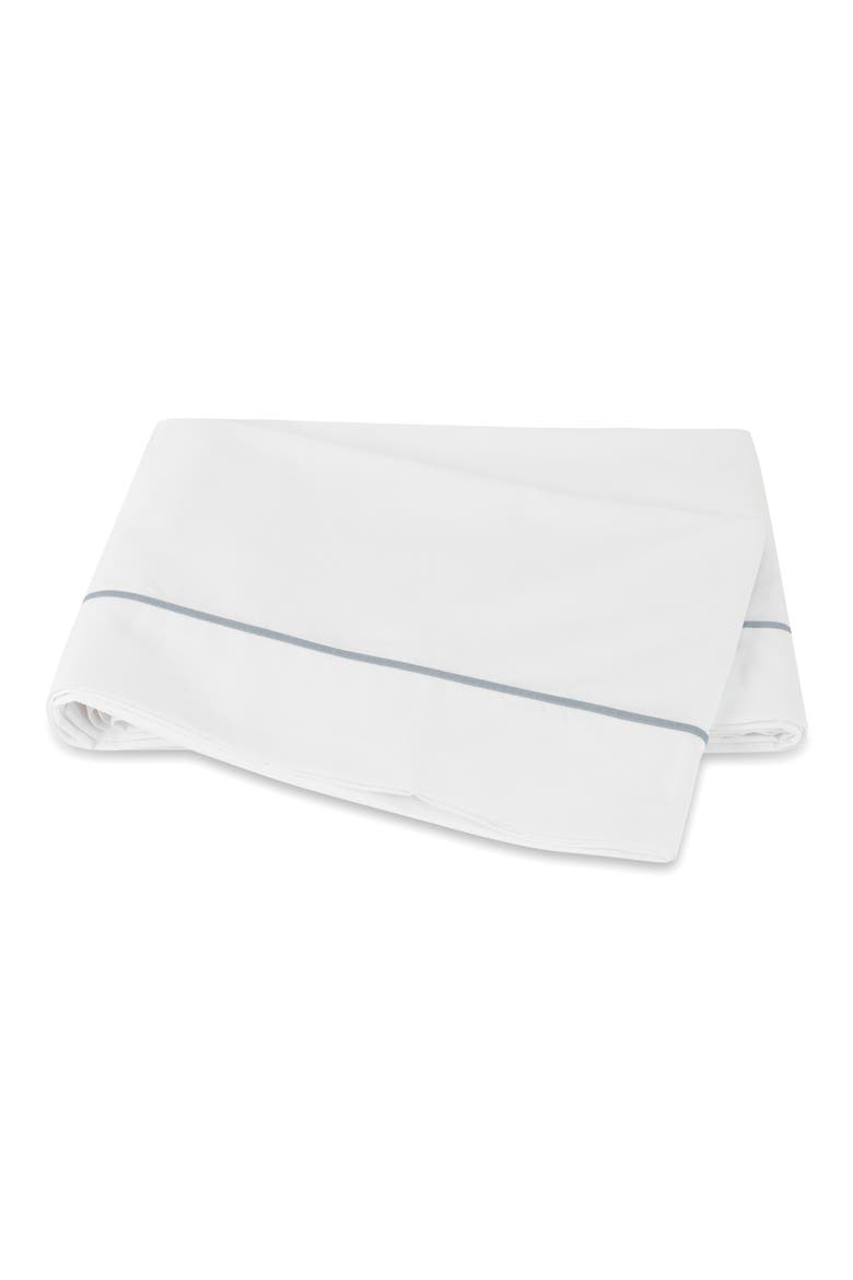 Bergamo 500 Thread Count Cotton Percale Flat Sheet, Main, color, POOL