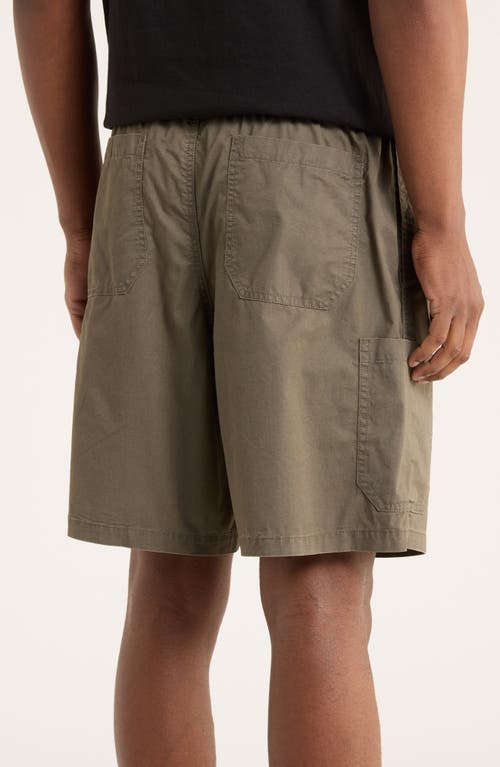 Obey Easy Nelson Cotton Cargo Shorts In Neutral