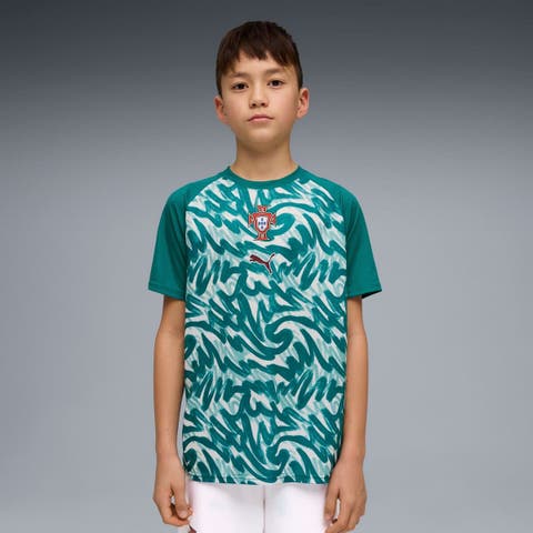 Youth Puma Green Portugal National Team Pre-Match Jersey