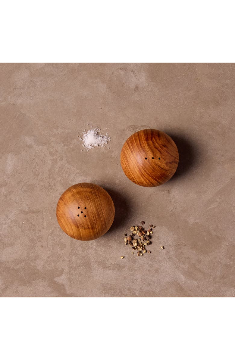 Be Home Teak Salt & Pepper Shaker Set, Alternate, color, Teak