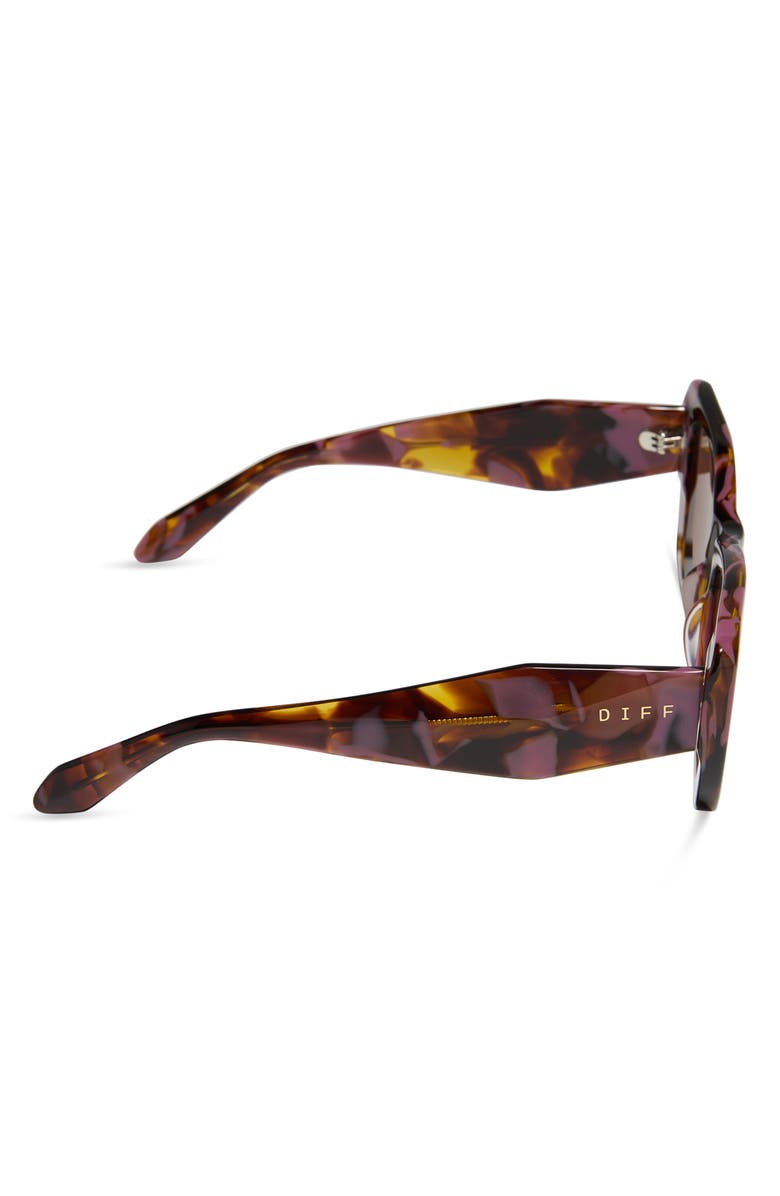 DIFF Aura 51mm Cat Eye Sunglasses, Alternate, color, Brown