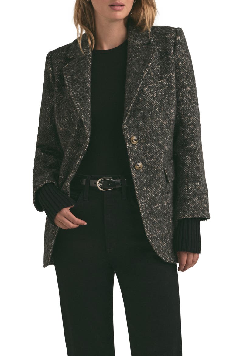 The City Layered Blazer, Main, color, BLACK MULTI