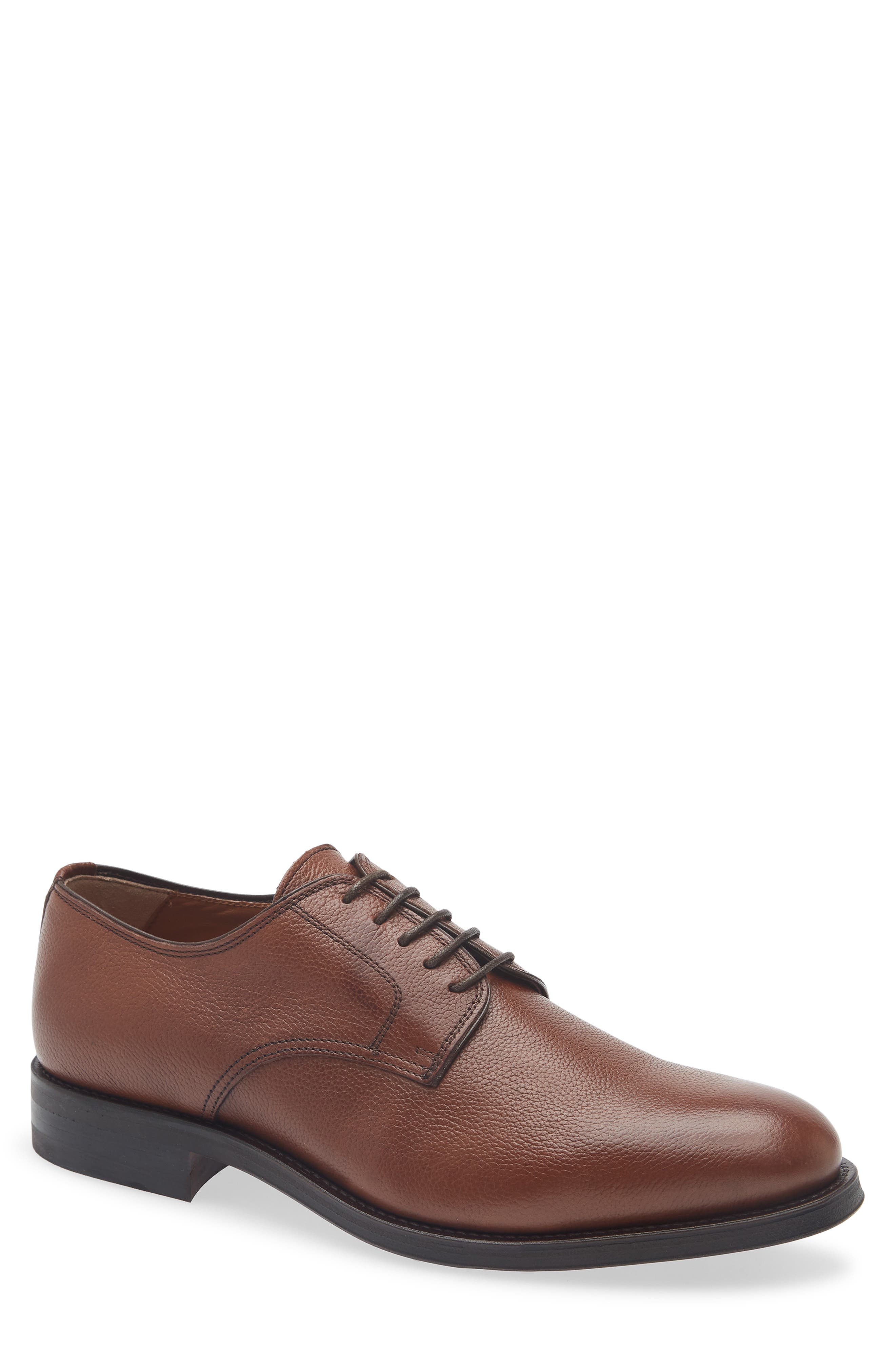 Castelo Plain Toe Derby, Main, color, BROWN