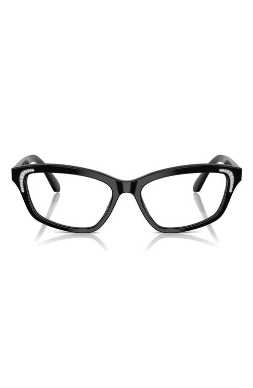 Swarovski 54mm Irregular Optical Glasses in Black 