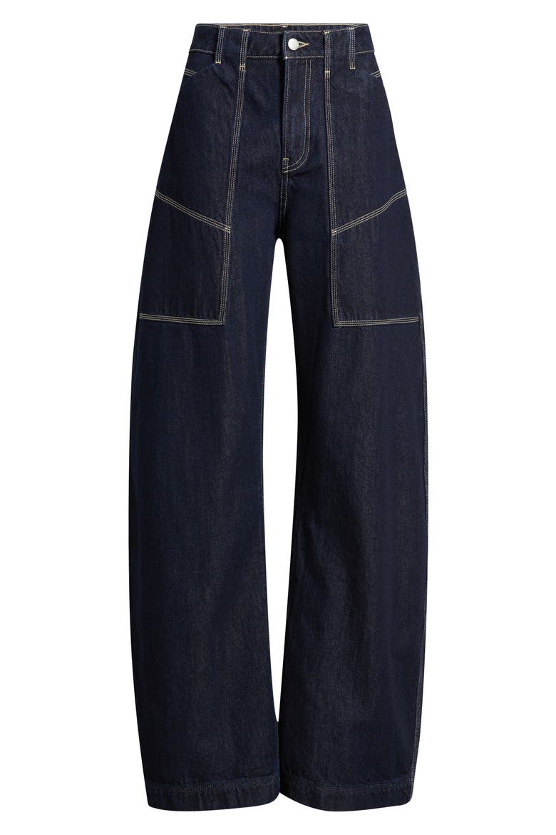 Cargo Balloon Jeans, Alternate, color, DARK BLUE