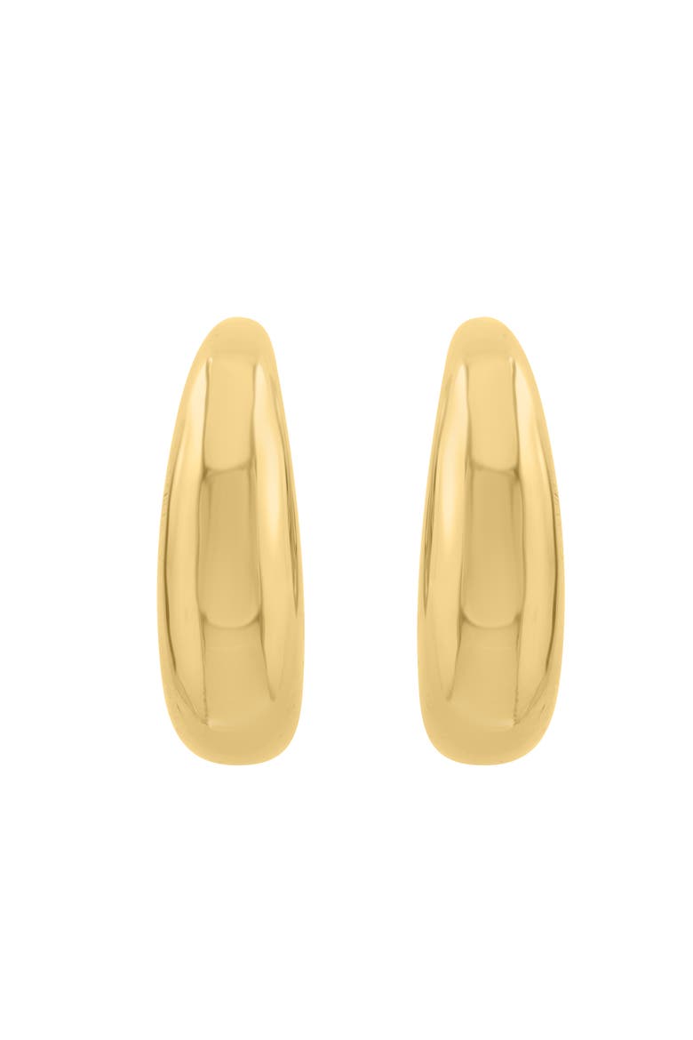 14K Yellow Gold Golden Glow Huggie Earrings, Alternate, color, Metallic Gold