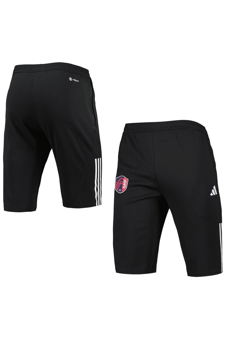 Men's adidas Black St. Louis City SC 2023 On-Field Training AEROREADY Half Pants, Main, color, Black