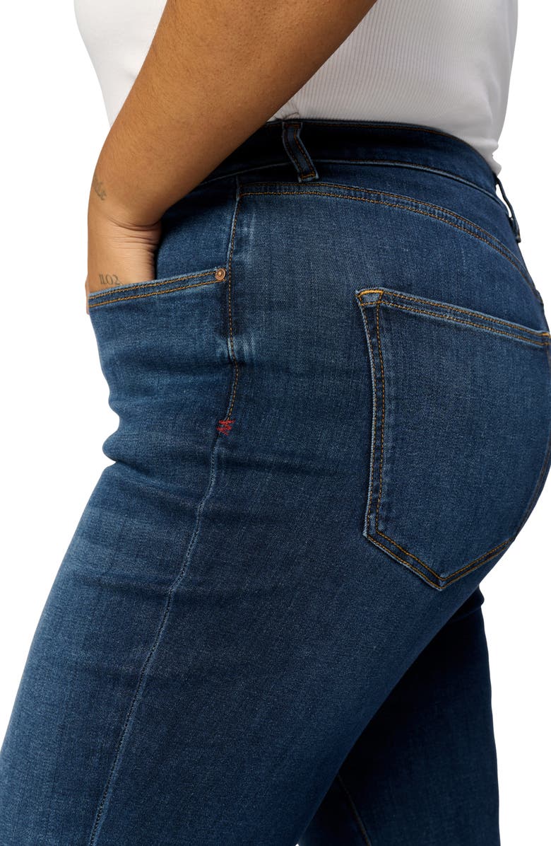 WARP+WEFT ASE High Waist Straight Leg Stretch Jeans, Alternate, color, Vroom