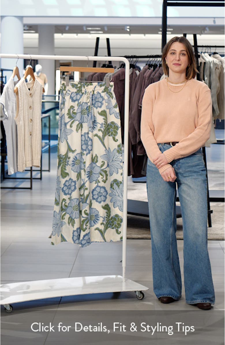 Freedom Floral Wide Leg Drawstring Pants, sales video thumbnail