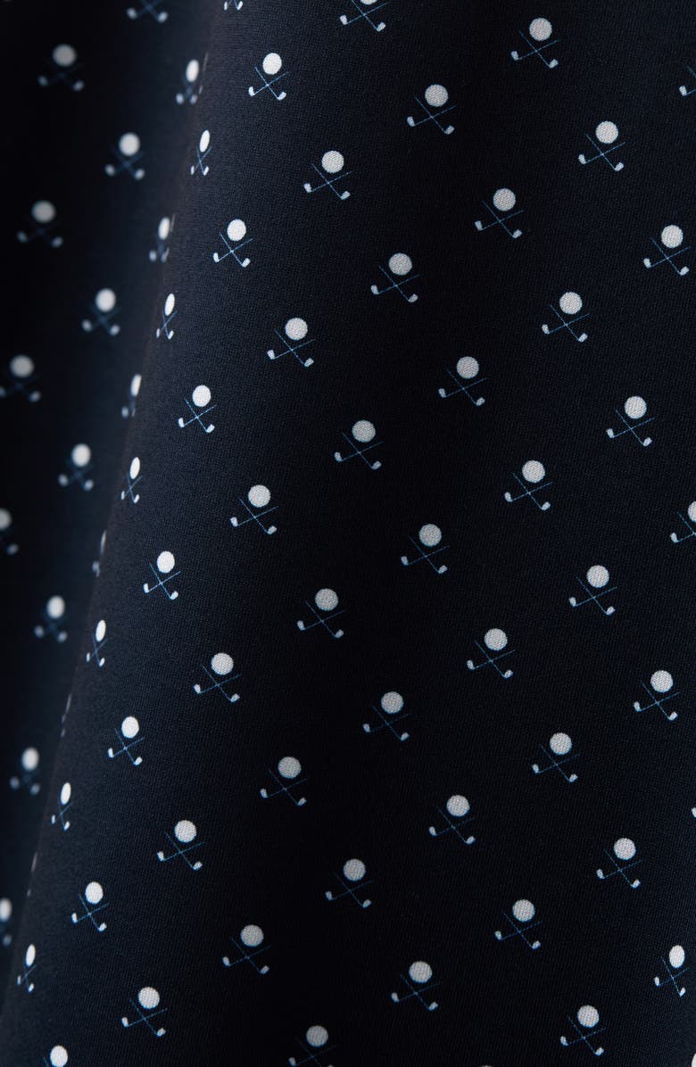 Rhone Drive Time Performance Polo, Alternate, color, True Navy/ White Club Print