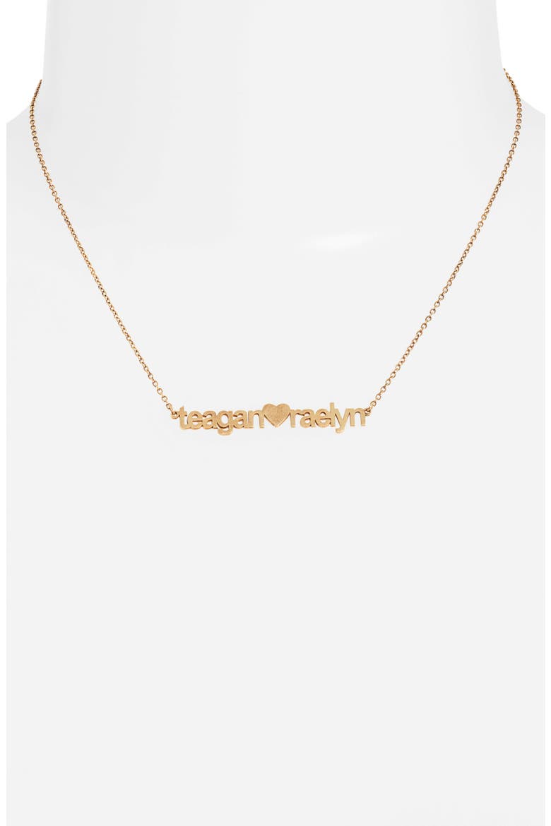 Custom Sweetheart Name Pendent Necklace, Alternate, color, GOLD