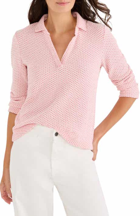 Tuck Stitch Knit Polo