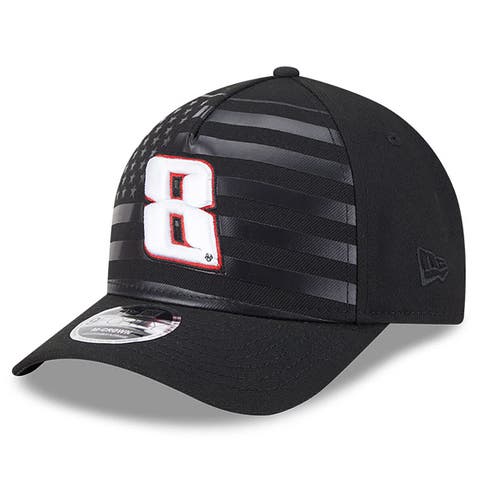 Men's New Era Black Kyle Busch American Flag 9FORTY M-Crown A-Frame Adjustable Hat