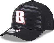 New Era Men's New Era Black Kyle Busch American Flag 9FORTY M-Crown A-Frame Adjustable Hat