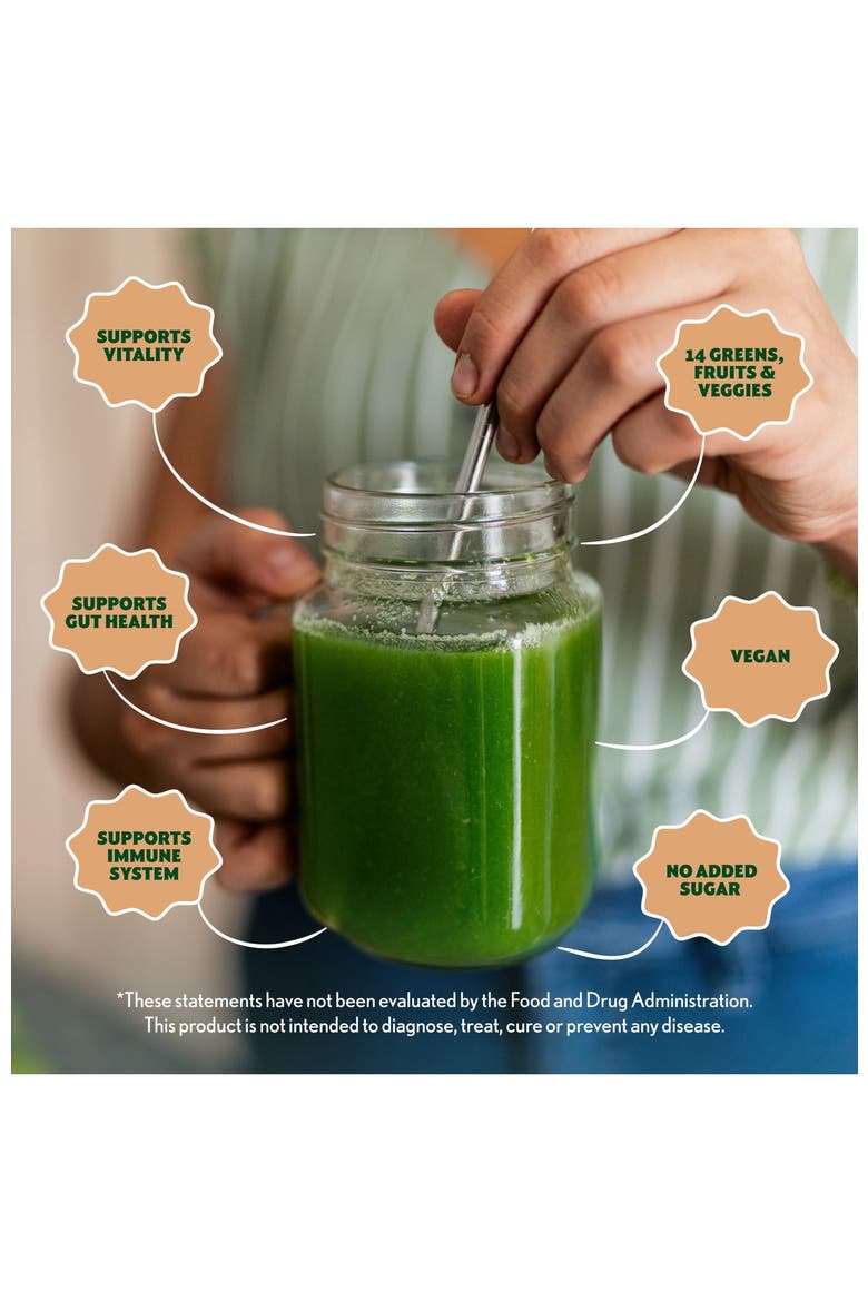 Green Superfood Chocolate Powder Supplement, Alternate, color, None