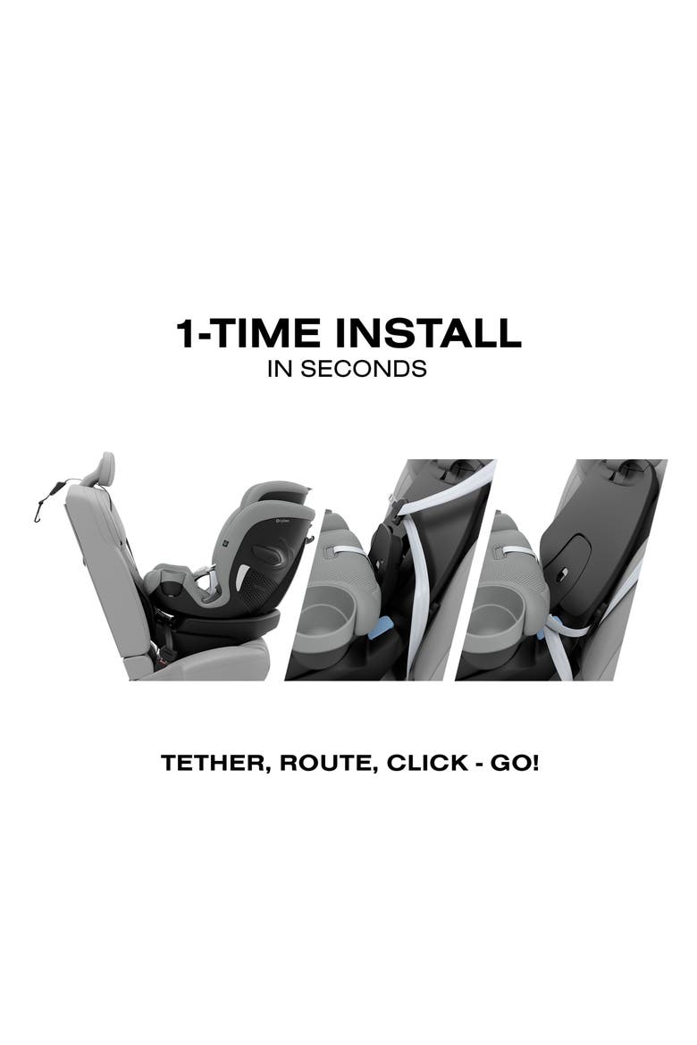 Callisto G 360 All-in-One Car Seat, Alternate, color, STONE GREY