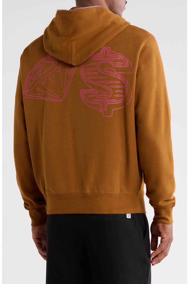 BB Karat Zip Up Hoodie, Alternate, color, MONK'S ROBE