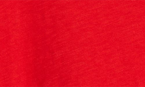 Eileen Fisher Crewneck Pocket Organic Cotton T-shirt In Cherry
