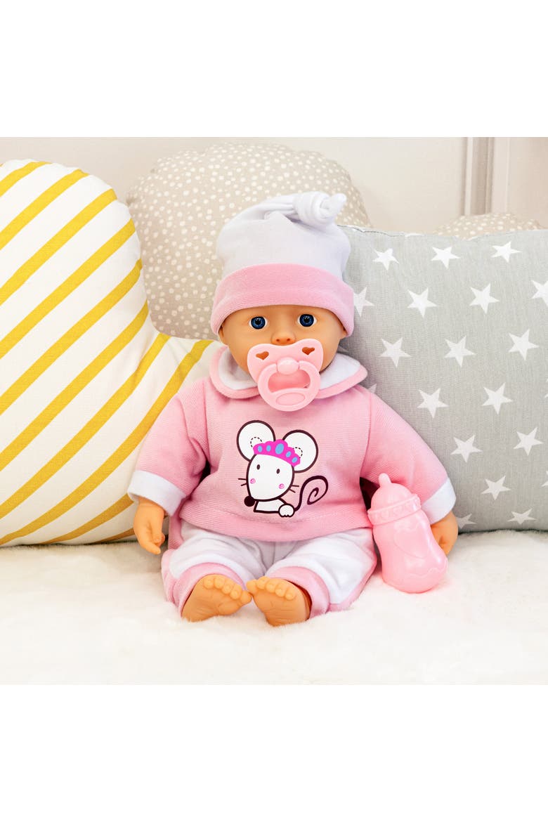 14 Inch Interactive Baby Doll, Mouse, Alternate, color, Multicolored