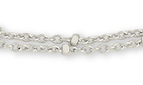 Sterling Forever Alison Layered Chain Anklet