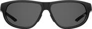 Under Armour 59mm Gradient Polarized Rectangular Sunglasses