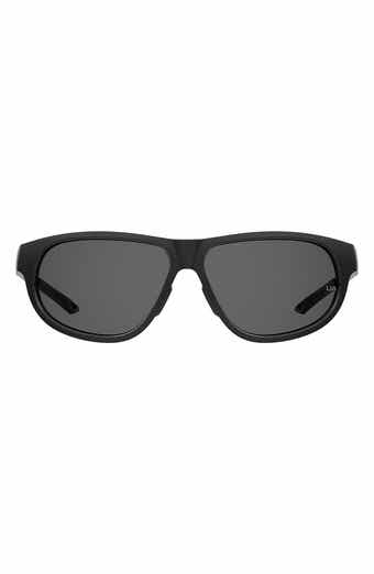 Under Armour 59mm Gradient Polarized Rectangular Sunglasses
