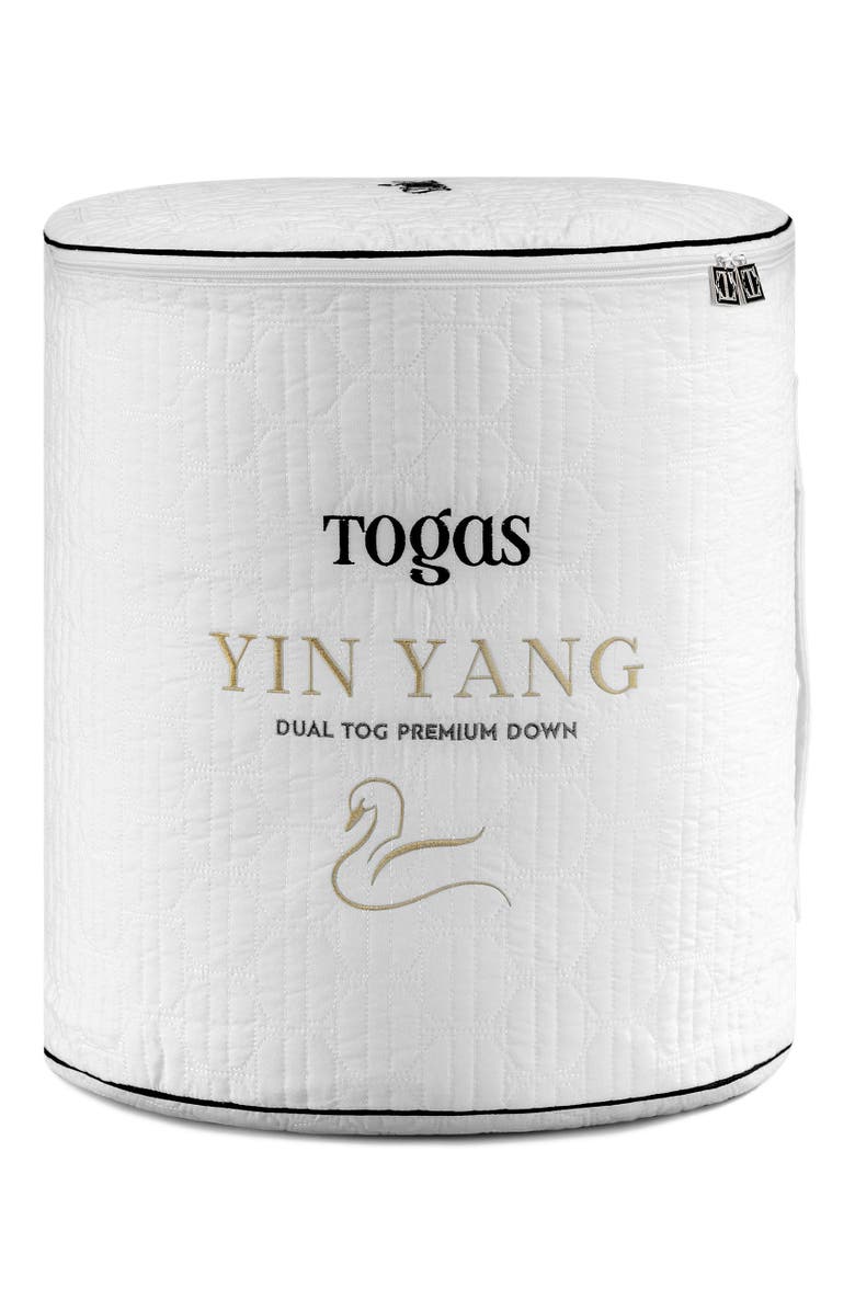 Togas Yin Yang Siberian goose down comforter, Alternate, color, White
