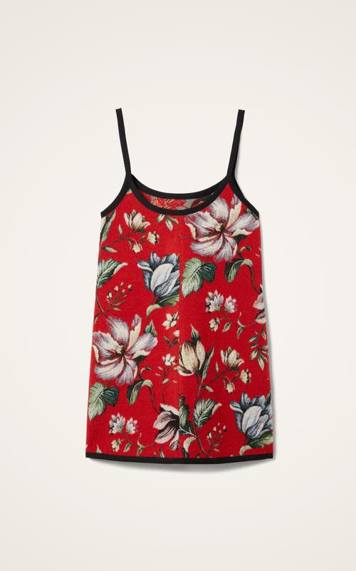 La Doublej Floral Jacquard Slip Dress In Multi