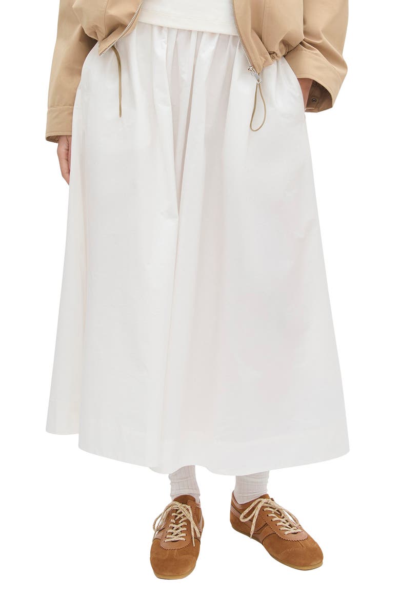 ALIGNE Natalie Organic Cotton Skirt, Main, color, White