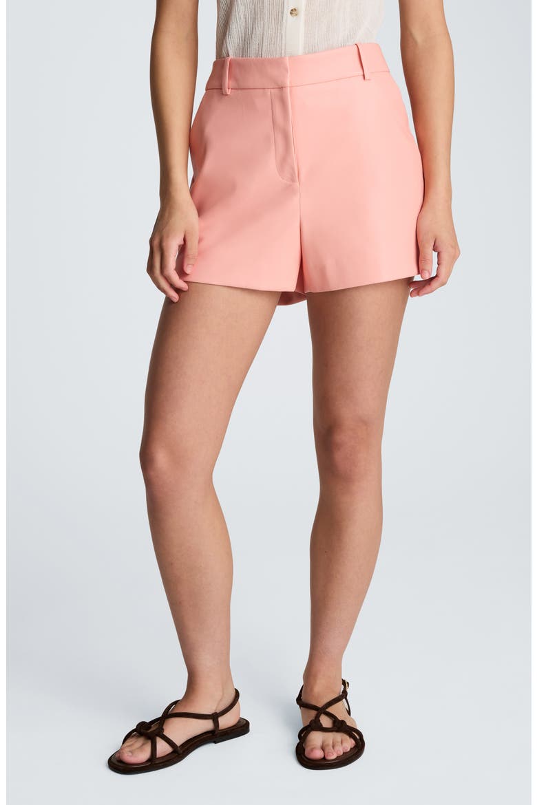 Faux Leather Shorts, Alternate, color, SOFT PEACH