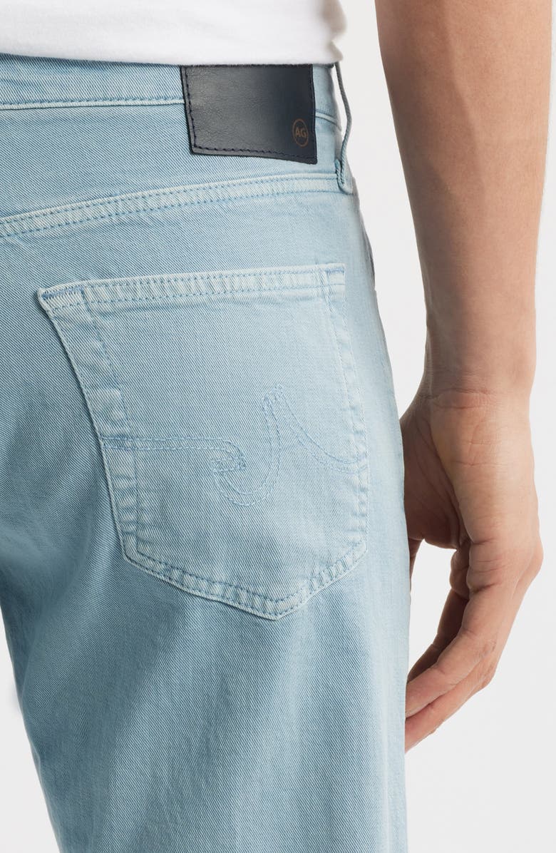AG Everett Slim Straight Leg Cotton & Linen Blend Jeans, Alternate, color, Sulfur Crystal Cove