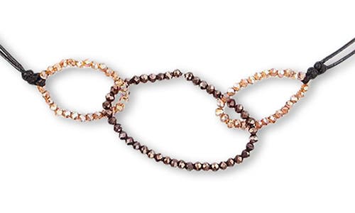 Saachi Crystal Beaded Choker Necklace In Black