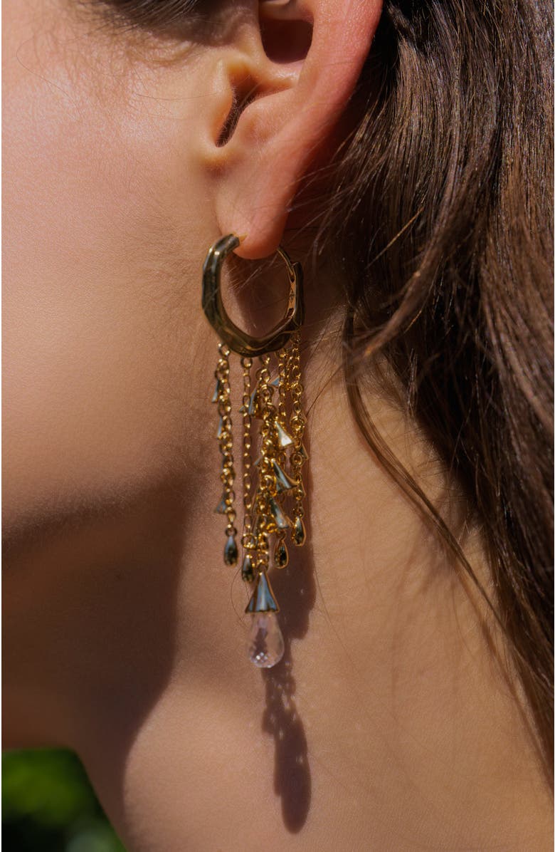 RC RETRO CHIC Aeolian Echo Tassels Earrings, Alternate, color, Gold