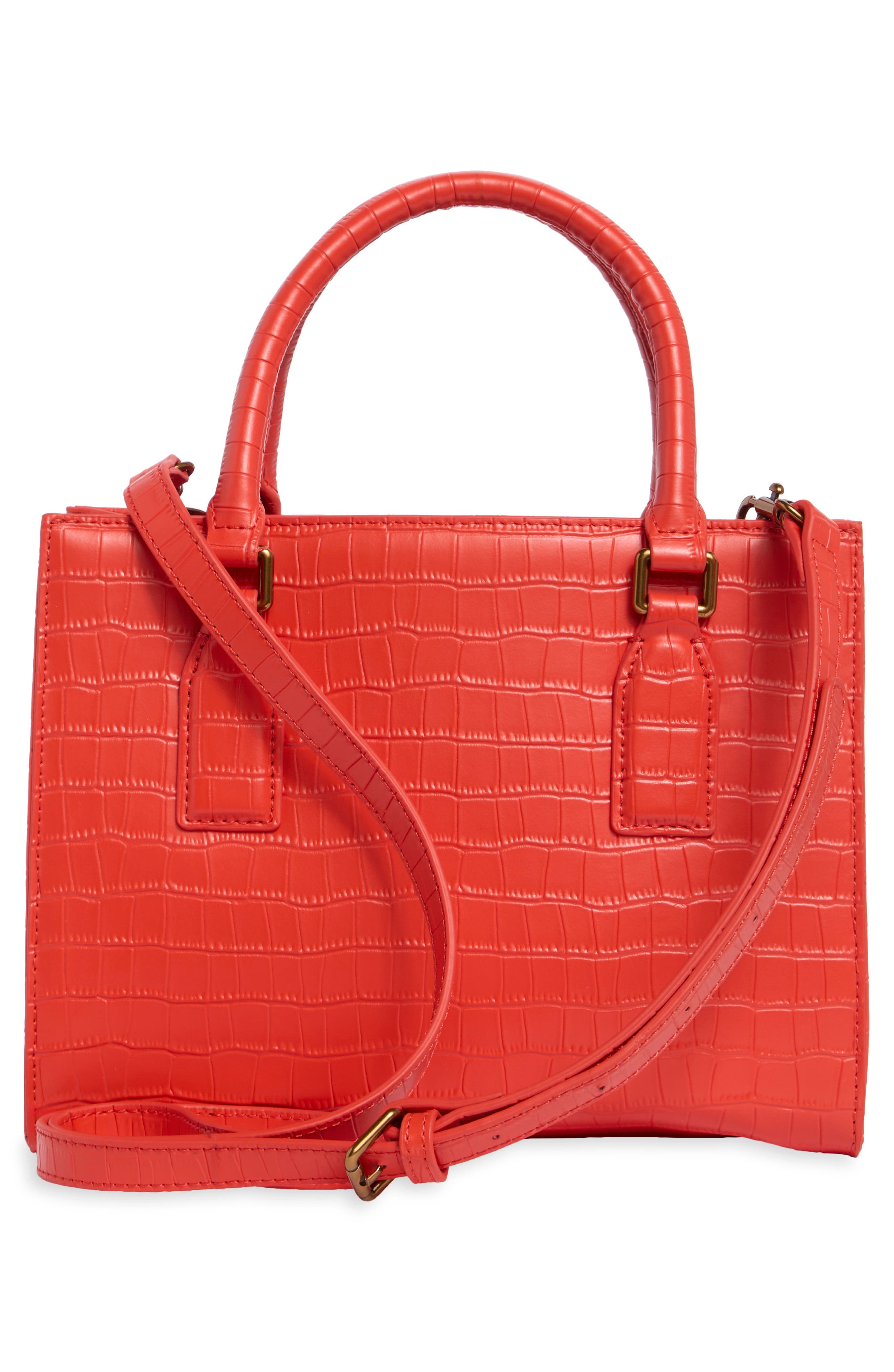 Small Highgate Croc Embossed Leather Tote
