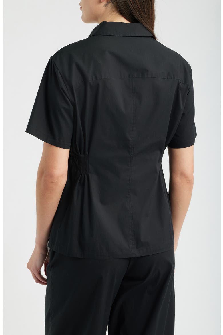 Pleated Waist Shirt, Alternate, color, ANNE BLACK