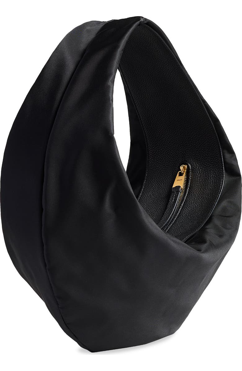 Khaite Medium Olivia Sport Hobo Bag, Alternate, color, Black