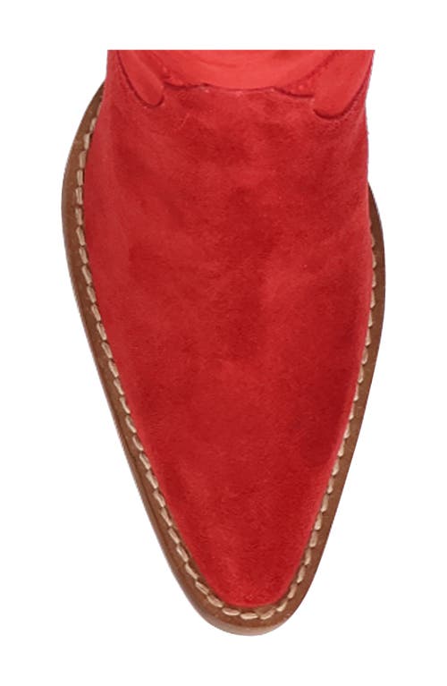 Dingo Primadonna Pointed Toe Over The Knee Western Boot In Red