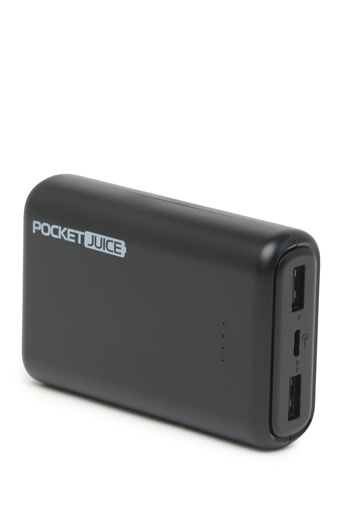TZUMI Black 10,000 mAh Slim Pro Pocket Juice Portable Power Bank ...