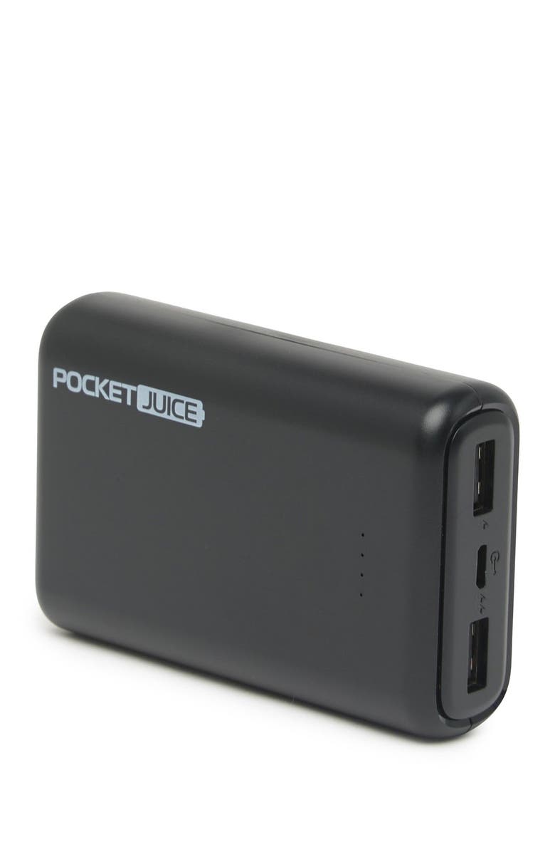 TZUMI Black 10,000 mAh Slim Pro Pocket Juice Portable Power Bank, Alternate, color, 