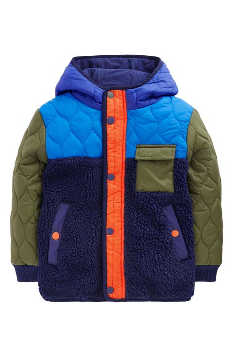 Kids' Colorblock Mixed Media Jacket (Toddler & Little Kid)