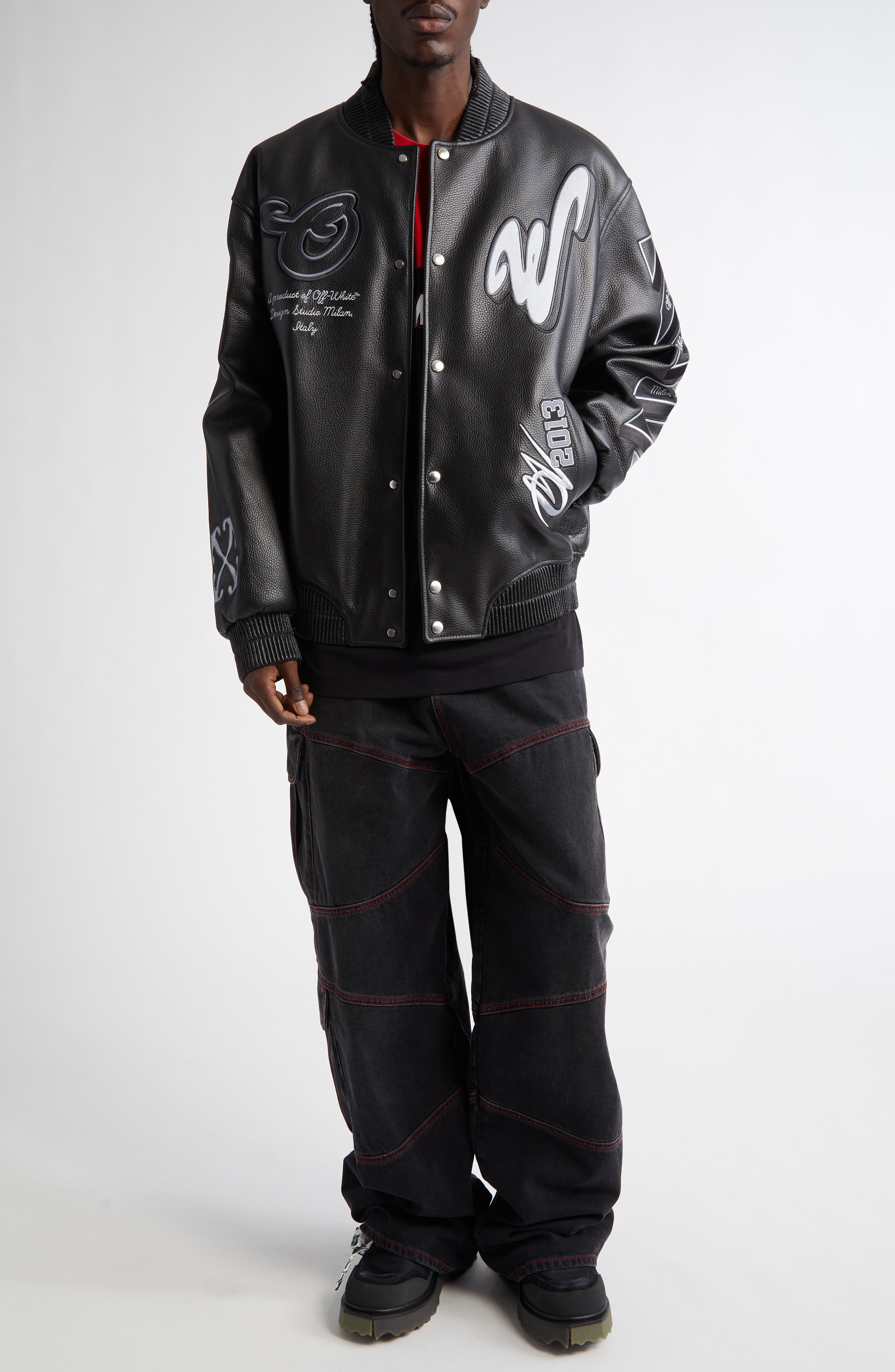 Off-White Script Samurai Straight Leg Jeans (Men) | Nordstromrack