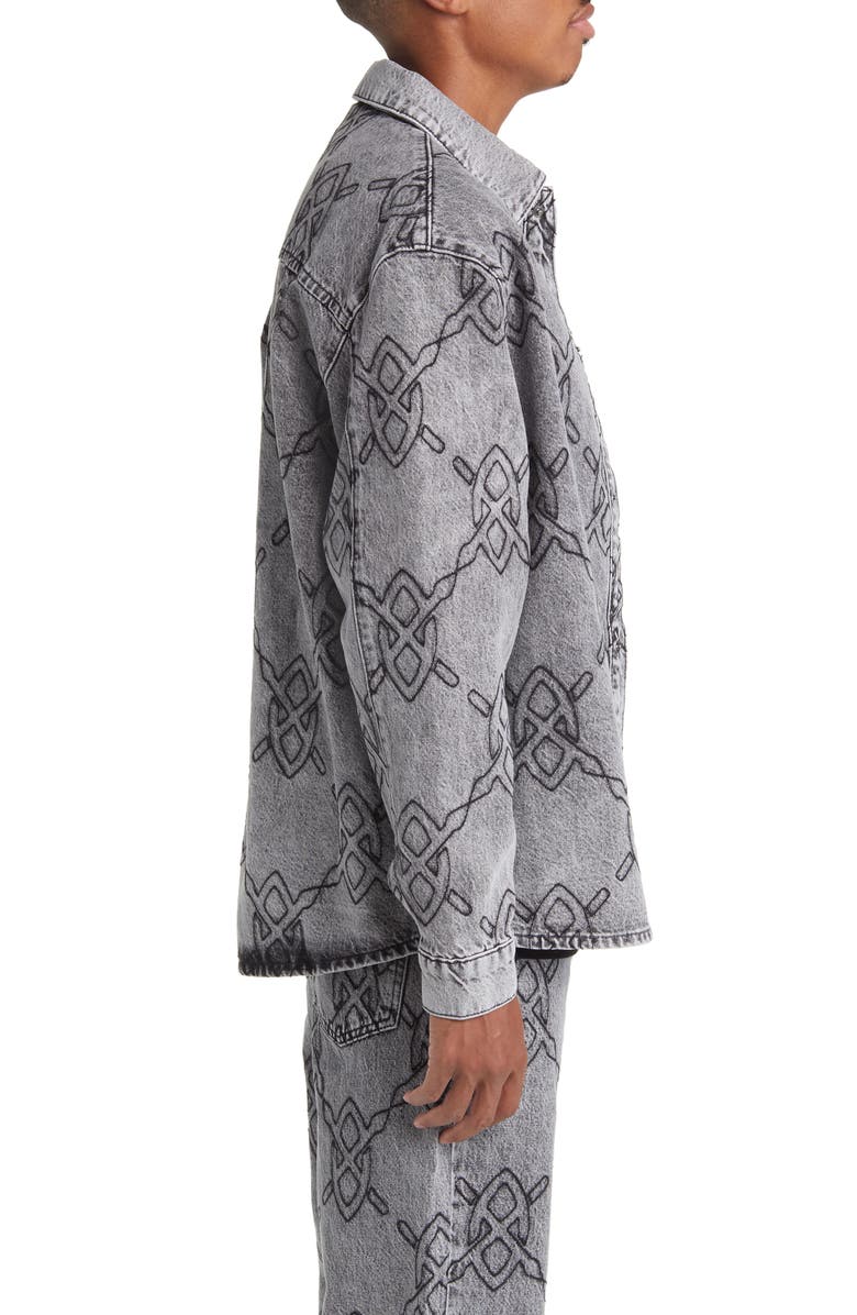 DAILY PAPER Rahul Denim Button-Up Shirt Jacket, Alternate, color,