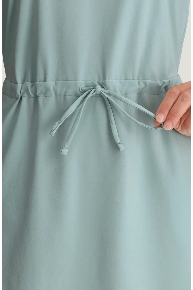 Breeze Drawstring Waist Dress, Alternate, color, OCEAN MIST