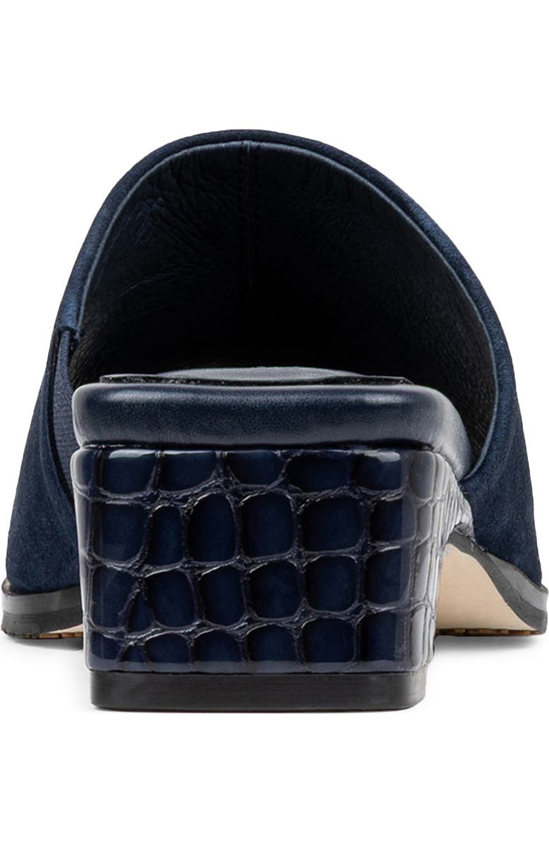 Donald Pliner Leopard Spot Slide Sandal, Alternate, color, Navy