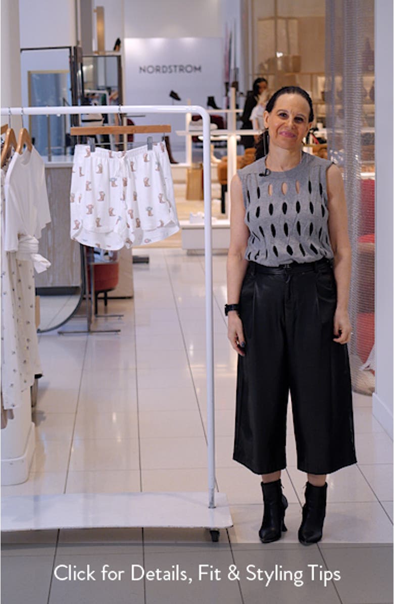 Western Blooms Peachy Jersey Pajama Shorts, sales video thumbnail